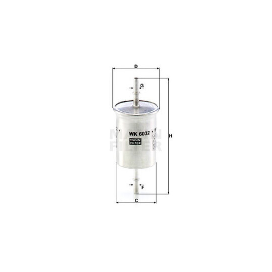 WK 6032 - Fuel filter 