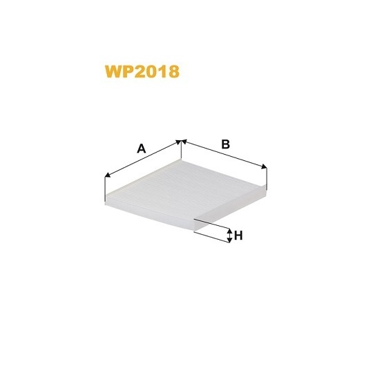 WP2018 - Filter, interior air 
