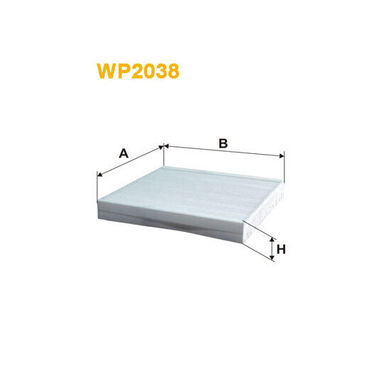WP2038 - Filter, interior air 