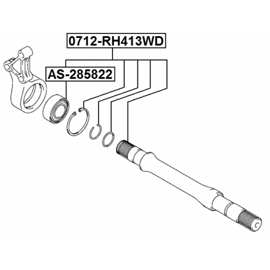 AS-285822 - Bearing, drive shaft 
