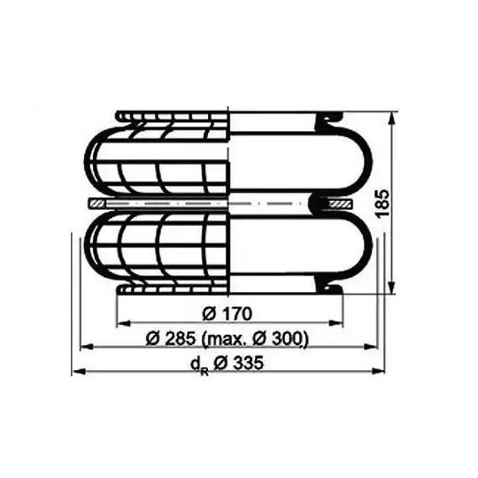 084.141-20A - Boot, air suspension 