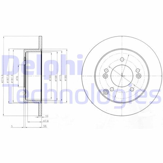 BG4260 - Brake Disc 