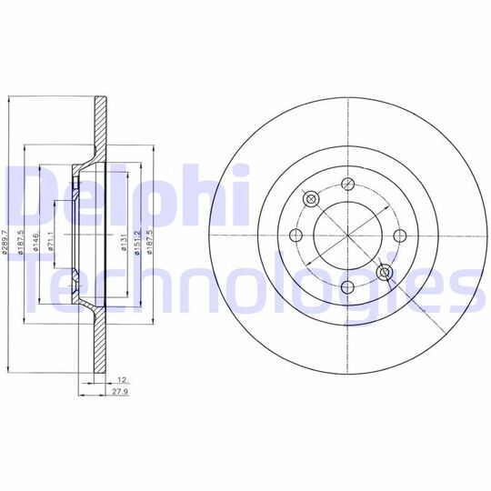 BG4322 - Brake Disc 