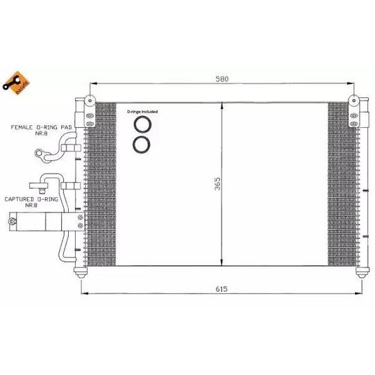 35355 - Kondensor, klimatanläggning 