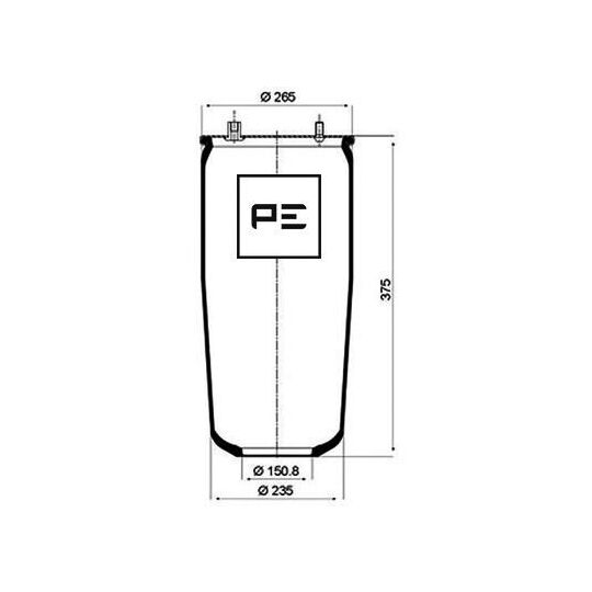 084.052-71A - Boot, air suspension 