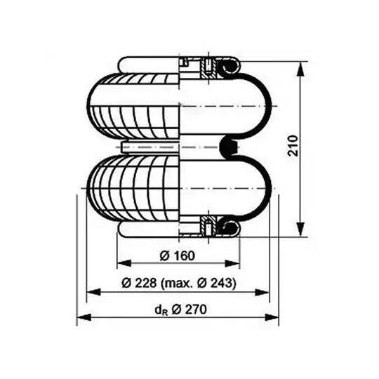 084.145-51A - Boot, air suspension 