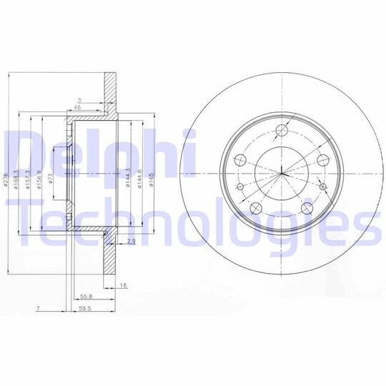 BG3751 - Brake Disc 