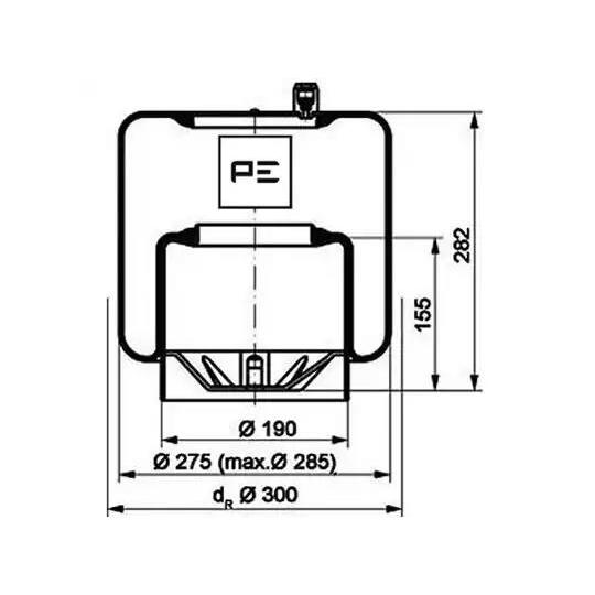 084.107-79A - Boot, air suspension 