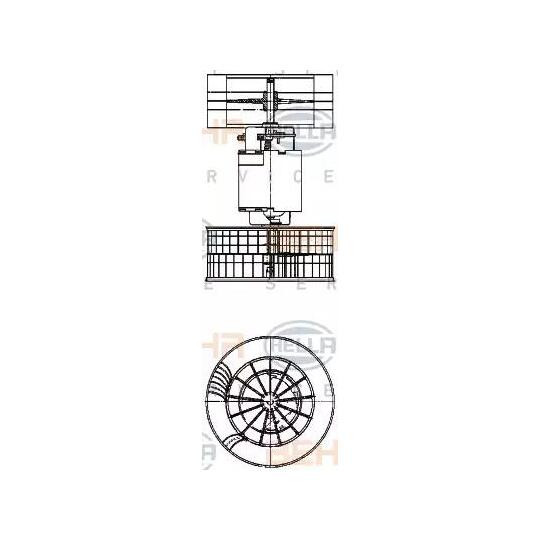 8EW 009 159-361 - Interior Blower 