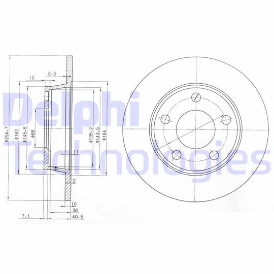 BG3671 - Brake Disc 