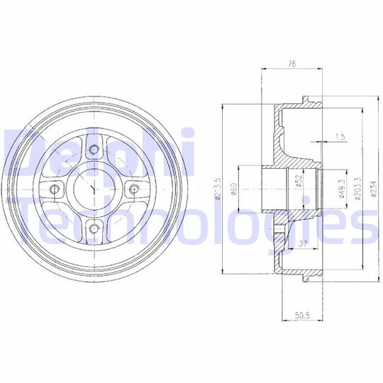 BF480 - Brake Drum 