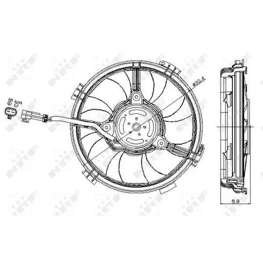 47405 - Fan, radiator 