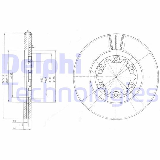 BG3809 - Brake Disc 