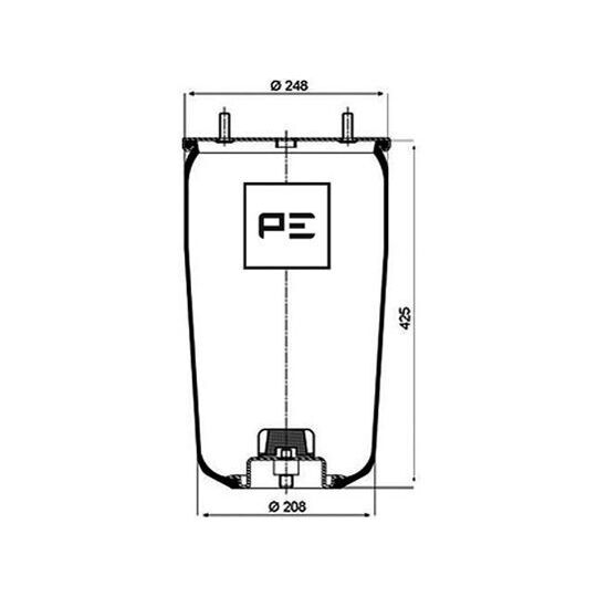 084.126-71A - Boot, air suspension 