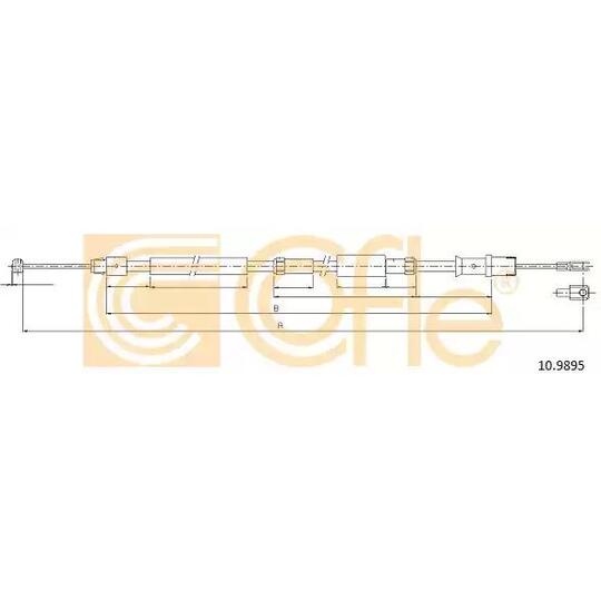 109.895 - Cable, parking brake 