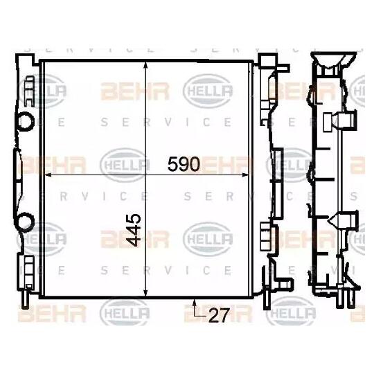 8MK 376 772-031 - Radiator, engine cooling 