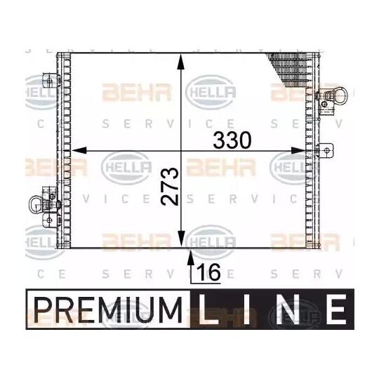 8FC 351 301-421 - Condenser, air conditioning 