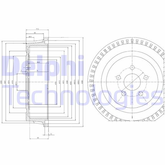 BF515 - Brake Drum 