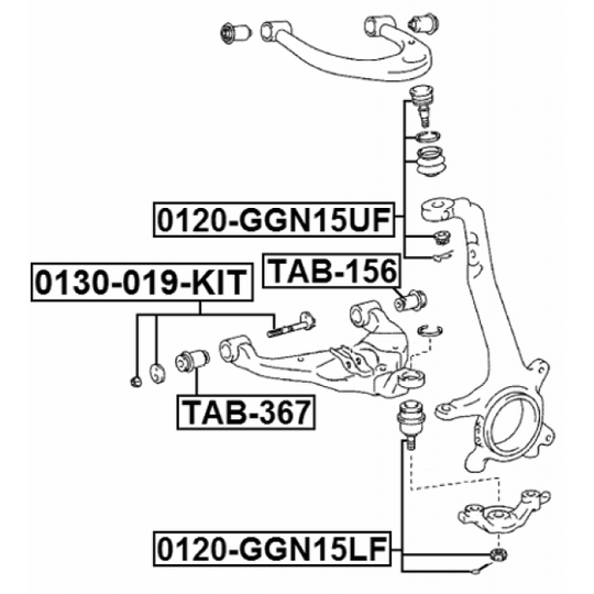 0129-019-KIT - Camber Correction Screw 