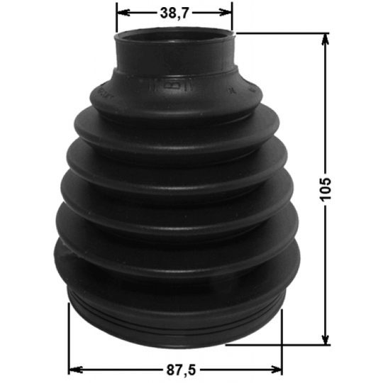 2517-C5II - Bellow, driveshaft 