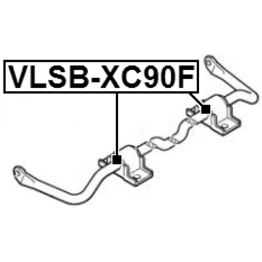 VLSB-XC90F - Stabiliser Mounting 