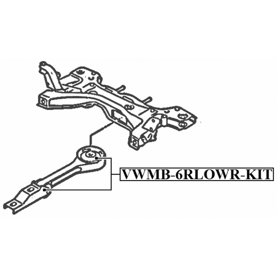 VWMB-6RLOWR-KIT - Paigutus, Mootor 