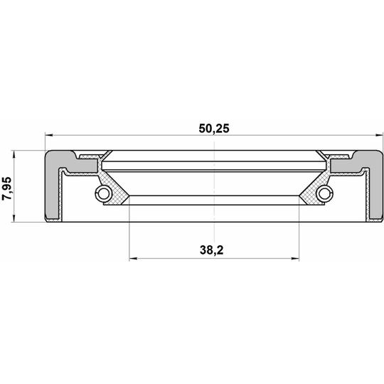 95GCY-40500808X - Seal, drive shaft 