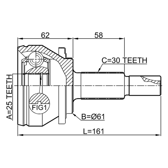 0110-AUR20 - Joint Kit, drive shaft 