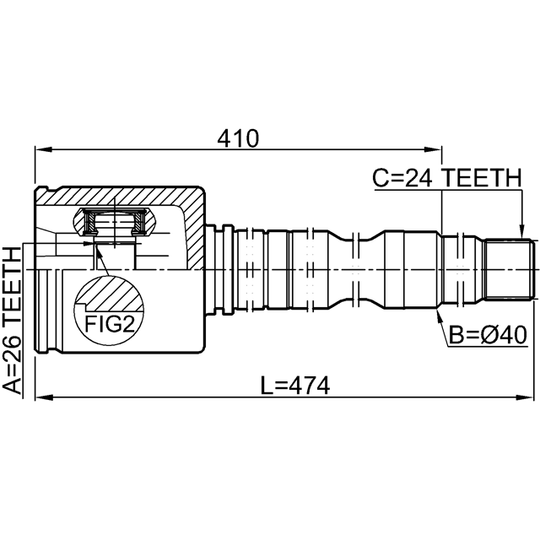 0111-ACV40RH - Joint Kit, drive shaft 