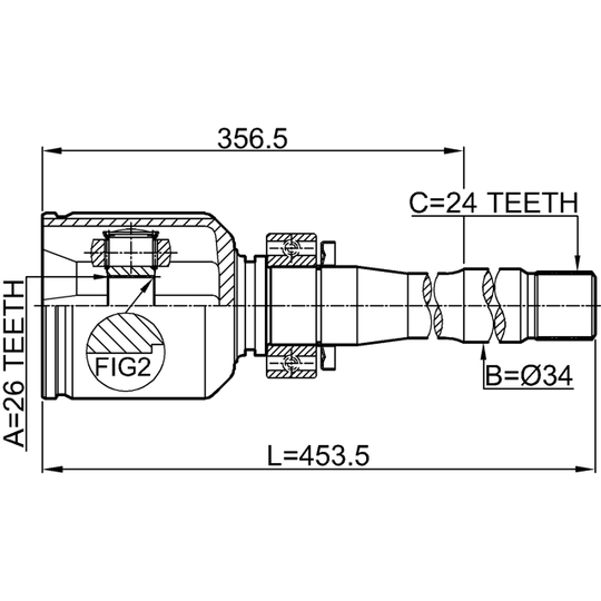 0111-AGV15RH - Joint Kit, drive shaft 