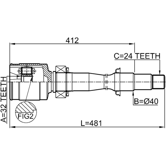 0111-ASV50RH - Joint Kit, drive shaft 