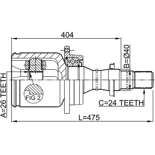 0111-AZT251RH - Joint Kit, drive shaft 