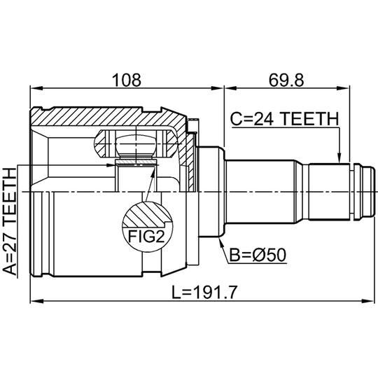 0111-GSL20LH - Ledsats, drivaxel 