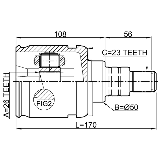 0111-GSU35LH - Joint Kit, drive shaft 