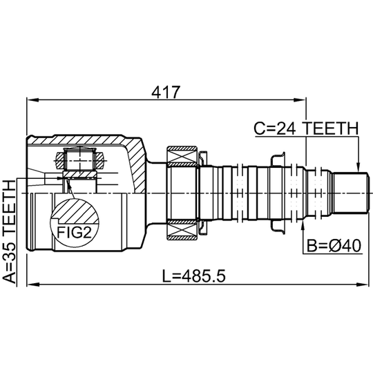 0111-GSX30RH - Liigendlaager, veovõll 