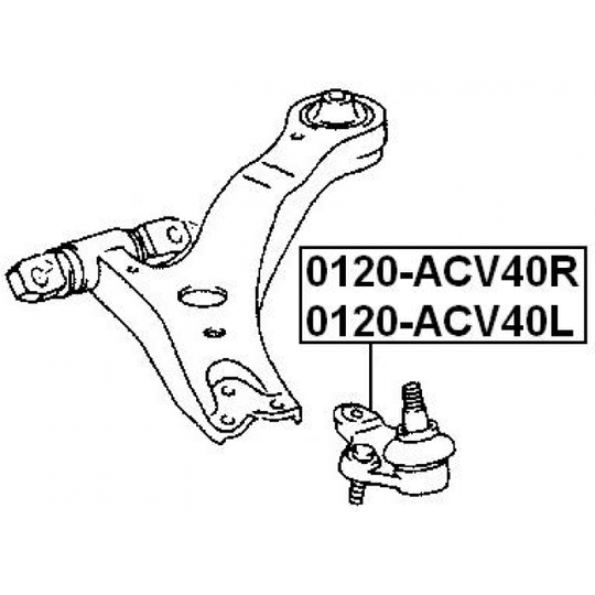 0120-ACV40L - Ball Joint 