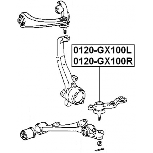 0120-GX100R - Ball Joint 