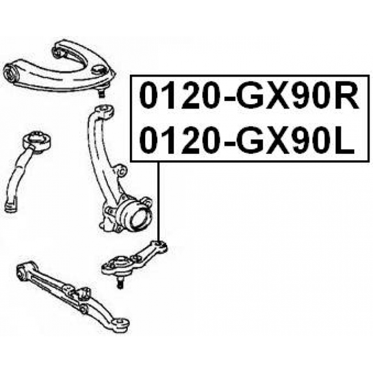 0120-GX90R - Ball Joint 