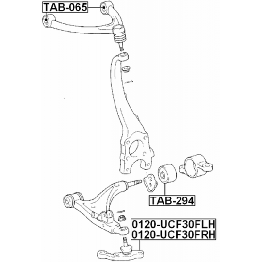 0120-UCF30FLH - Ball Joint 