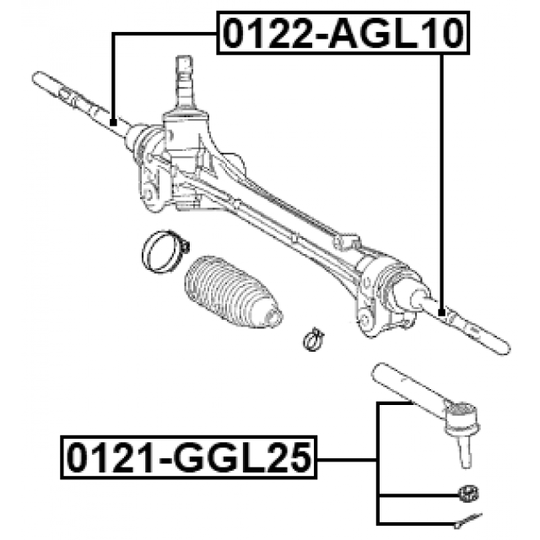 0121-GGL25 - Tie Rod End 