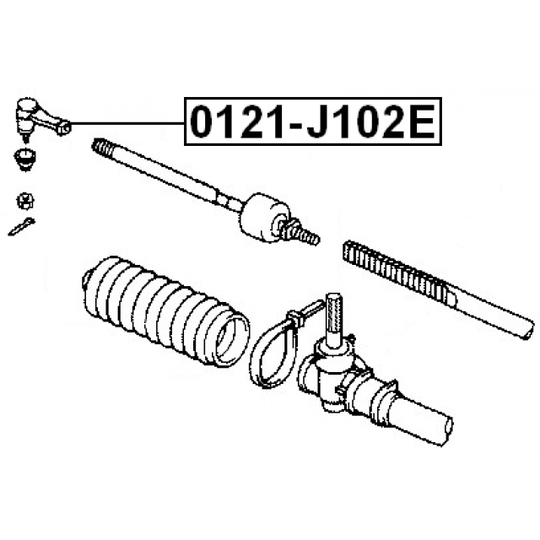 0121-J102E - Tie Rod End 