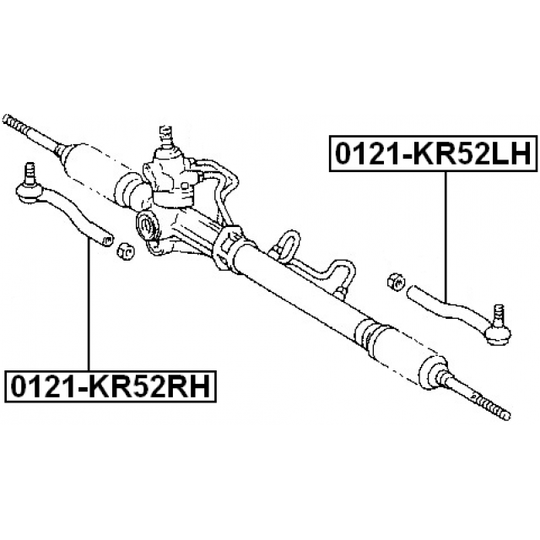 0121-KR52RH - Raidetangon pää 