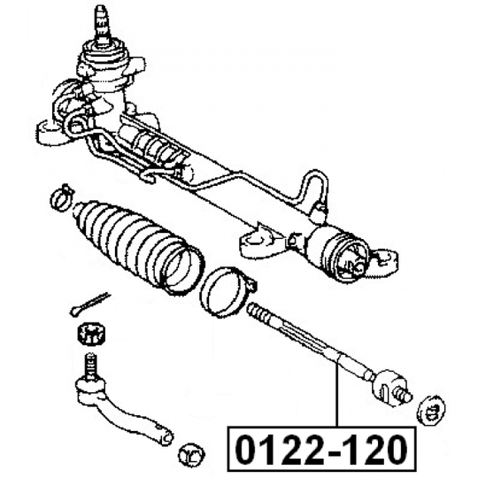 0122-120 - Tie Rod Axle Joint 
