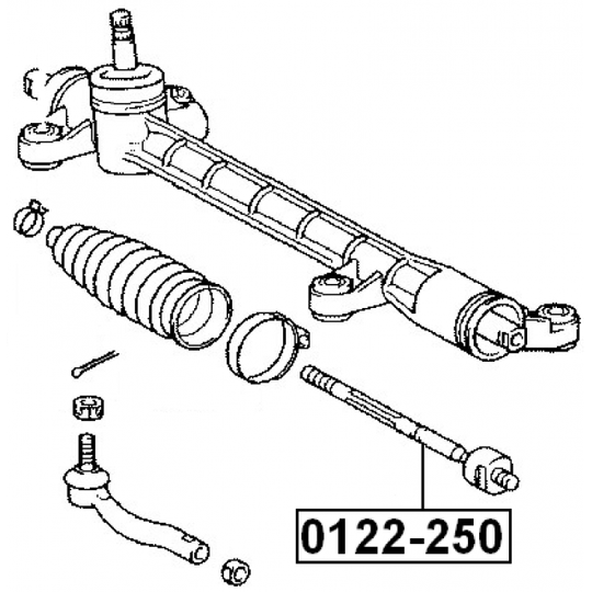 0122-250 - Tie Rod Axle Joint 