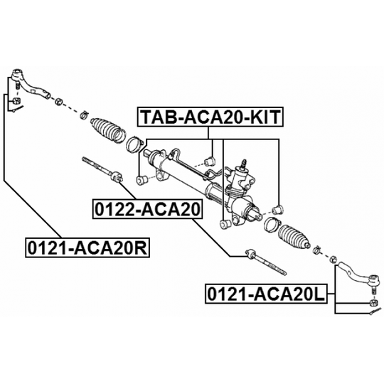 0122-ACA20 - Tie Rod Axle Joint 