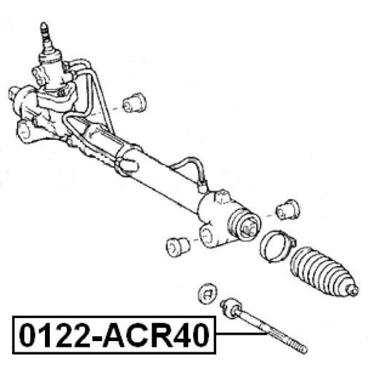 0122-ACR40 - Tie Rod Axle Joint 