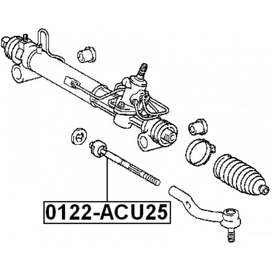 0122-ACU25 - Tie Rod Axle Joint 