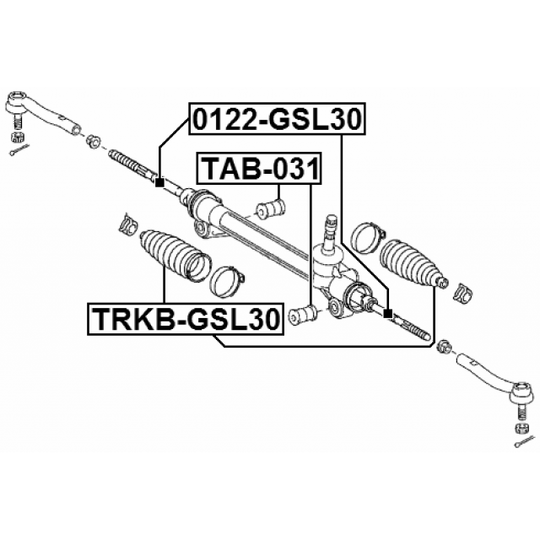 0122-GSL30 - Tie Rod Axle Joint 