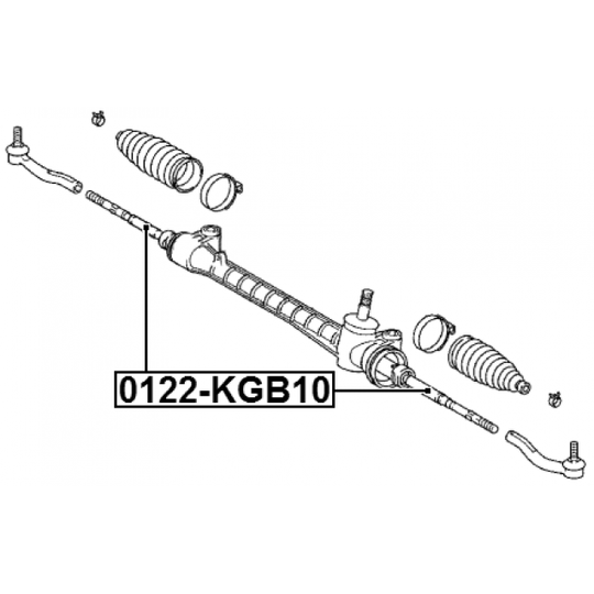 0122-KGB10 - Tie Rod Axle Joint 