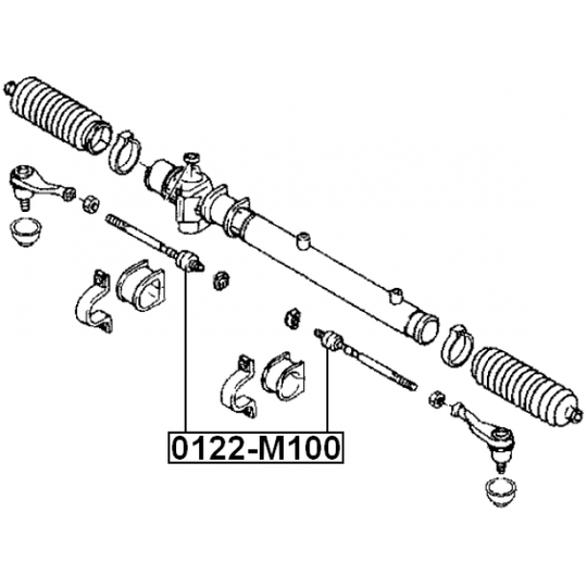 0122-M100 - Tie Rod Axle Joint 